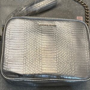 Victoria's Secret Shimmering Silver Crossbody Bag